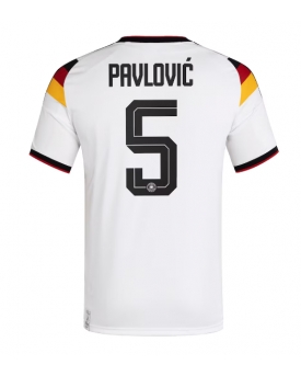 Billige Fotballdrakt Tyskland Aleksandar Pavlovic #5 Replika Hjemmedrakt VM 2026 Kortermet Billige Fotballdrakt Tyskland Aleksandar Pavlovic #5 Replika Hjemmedrakt VM 2026 Kortermet